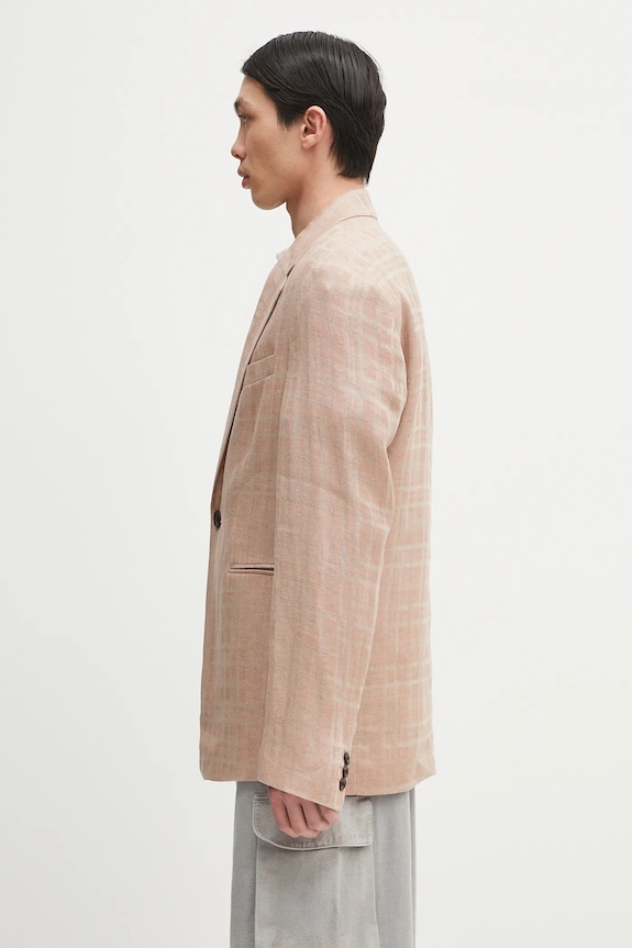 Plátěné sako Our Legacy Unconstructed Shinjuku Blazer M2250UH béžová SS25