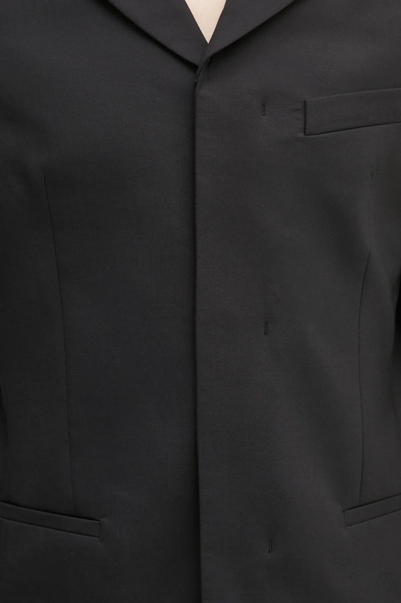 Μπλέιζερ με μίγμα μαλλιού 032C '032C Office Attire' μαύρο S25.MRW.2001.000