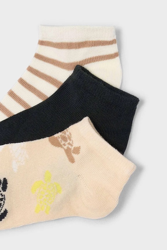 Παιδικές κάλτσες Mayoral 3-pack 10908.5K.Mini.PPYA μπεζ SS25