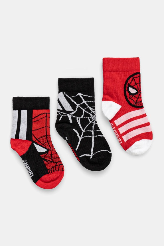 adidas Performance skarpetki dziecięce MRVL 3-pack skarpetki długie czerwony JG5787