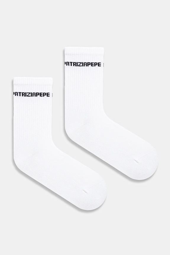 Patrizia Pepe skarpetki skarpetki długie biały 8F0062.K062