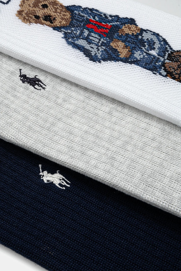 Polo Ralph Lauren skarpetki 3-pack 455882850 granatowy SS25
