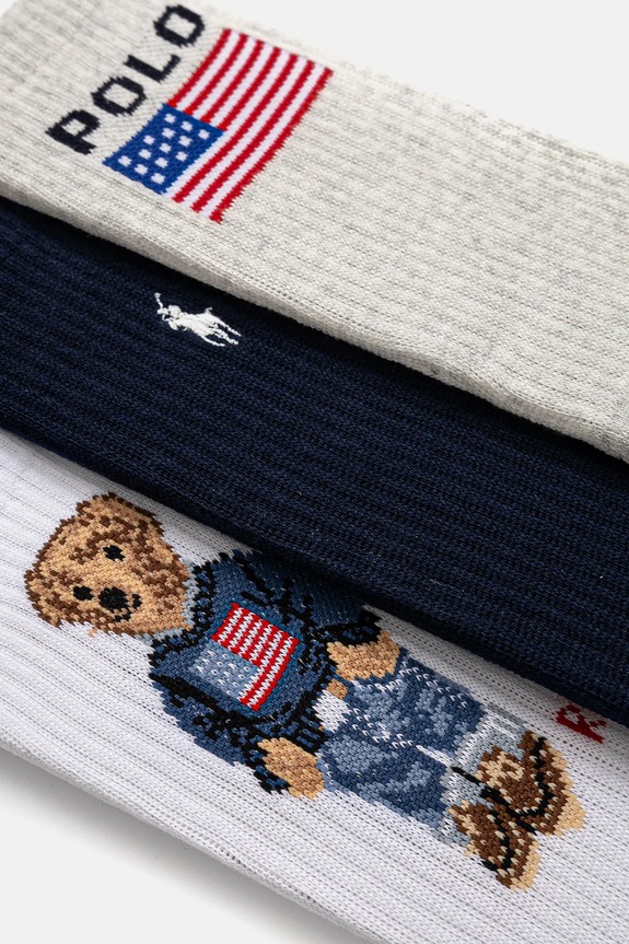 Polo Ralph Lauren șosete 3-pack 455968680 bleumarin SS25