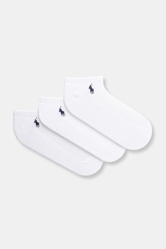 Polo Ralph Lauren șosete 3-pack sosete scurte alb 455972885