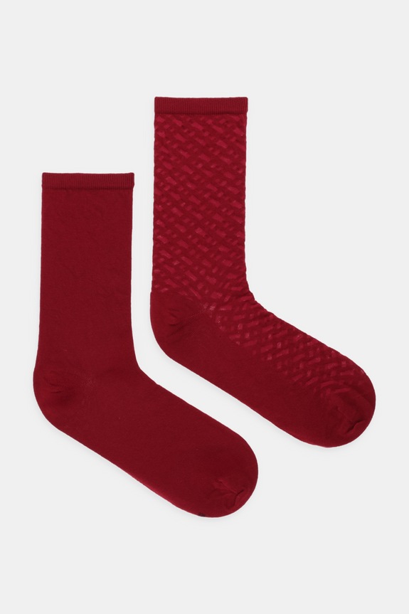 BOSS skarpetki 2-pack 2P RS Monogram CC W bordowy 50515062