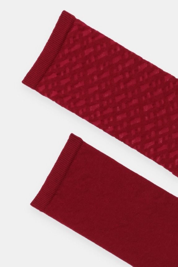 BOSS skarpetki 2-pack 2P RS Monogram CC W 50515062 bordowy AW25