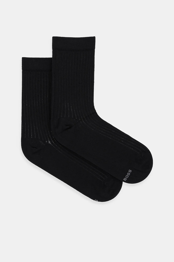 Ponožky BOSS 2-pak 2P RS Ribbed CC W dlhé ponožky čierna 50534275
