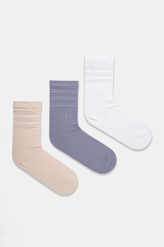 adidas Originals sosete 3-pack sosete lungi alb JJ4305