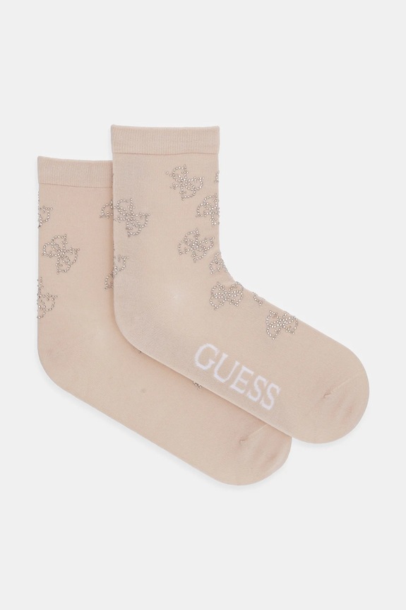 Guess skarpetki aplikacja beżowy O5RY02.KBZU0