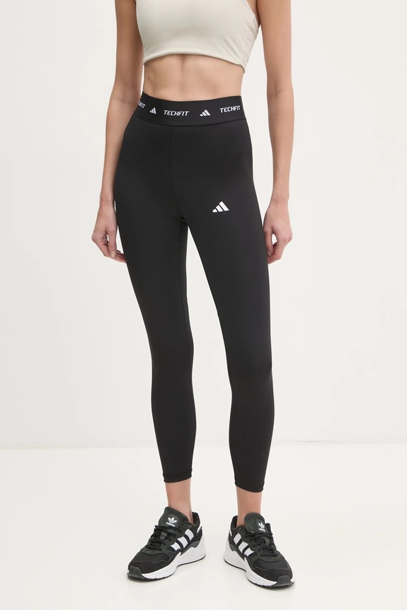 Tréningové legíny adidas Performance Techfit s elastanom čierna IT2273