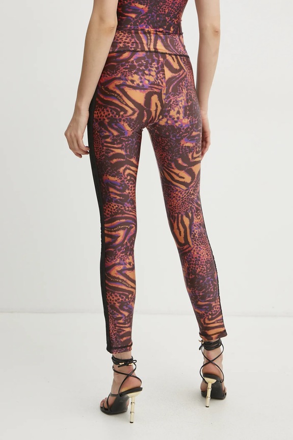 Odzież Versace Jeans Couture legginsy 78HAC114.JS438 pomarańczowy