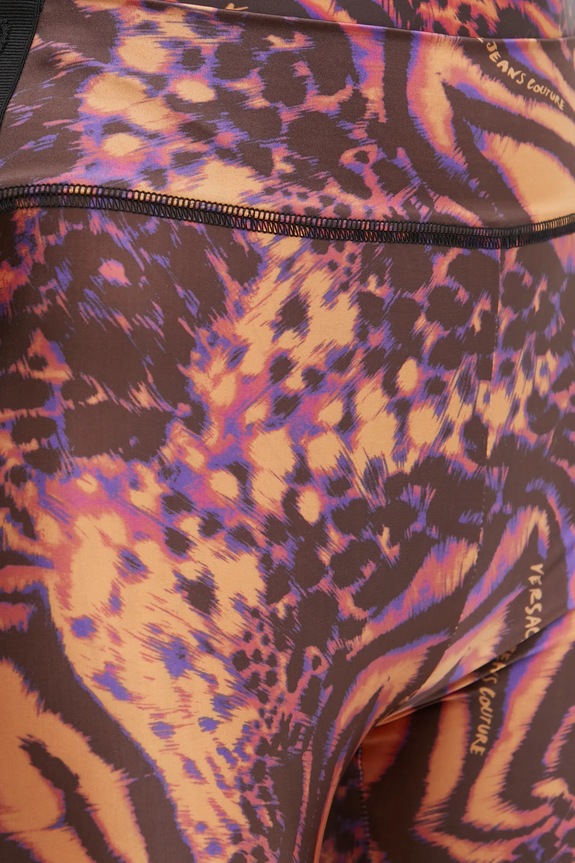 Versace Jeans Couture legginsy 78HAC114.JS438 pomarańczowy