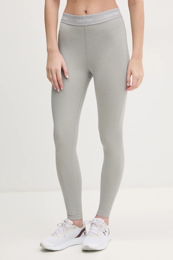 Calvin Klein Performance legginsy treningowe z elastanem szary LVGWS5L609