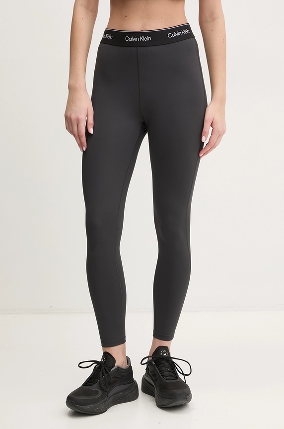 Tréningové legíny Calvin Klein Performance s elastanom čierna LVGWS5L609