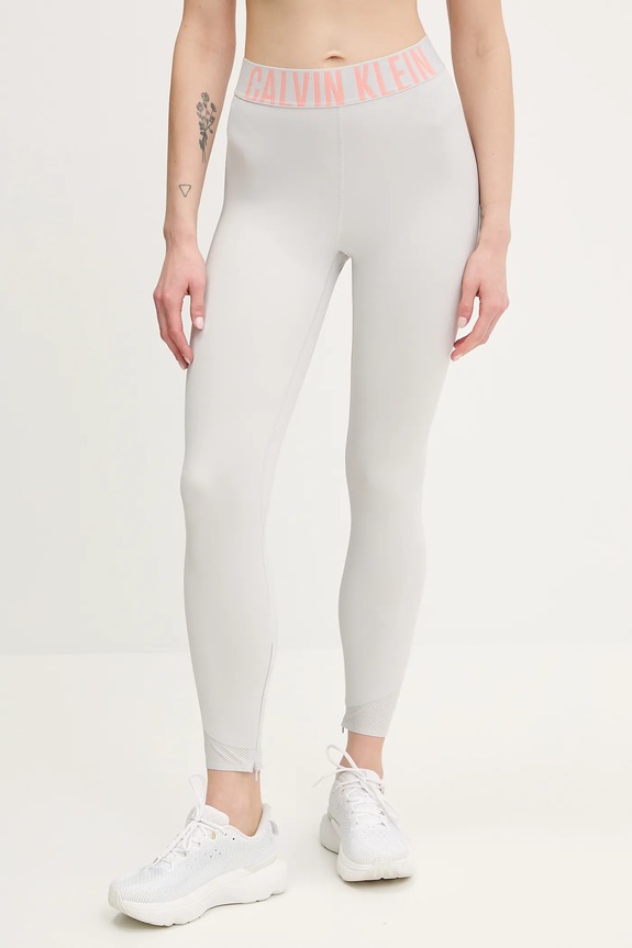 Κολάν προπόνησης Calvin Klein Performance στάμπα γκρί LVGWS5L616