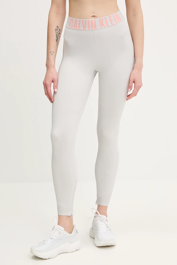 Κολάν προπόνησης Calvin Klein Performance στάμπα γκρί LVGWS5L616