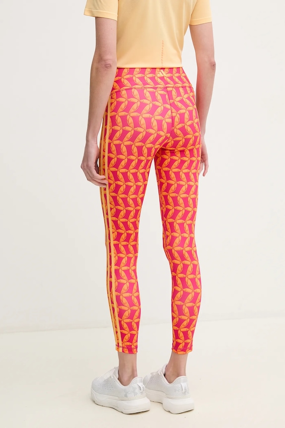 Odzież adidas Performance legginsy treningowe x Farm Rio JD6311 pomarańczowy