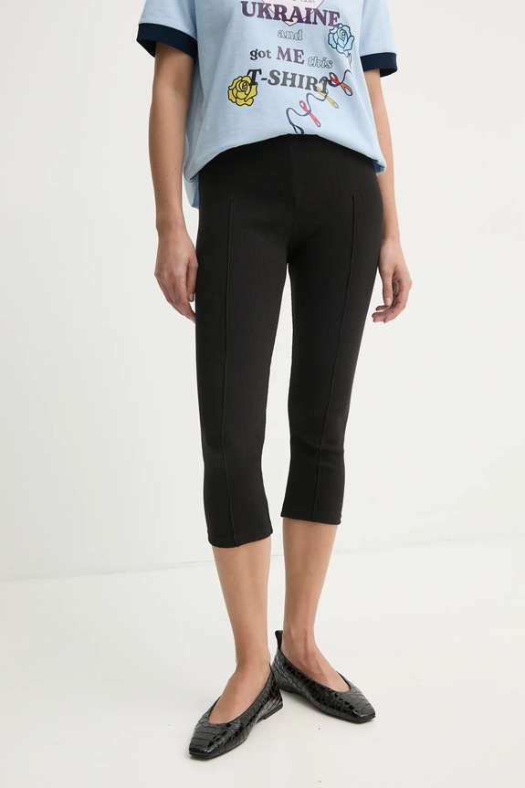 The Sleeper legginsy dzianina czarny SLLG08P002N