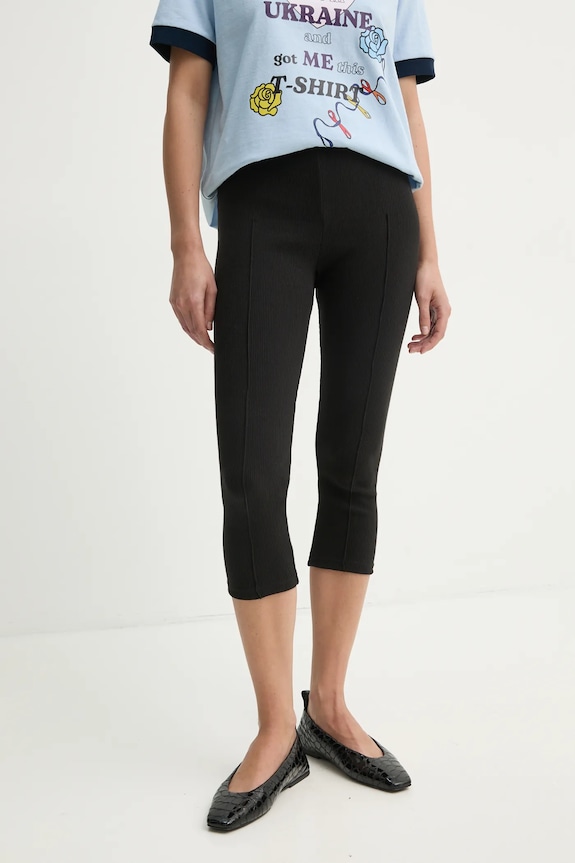 The Sleeper legginsy dzianina czarny SLLG08P002N