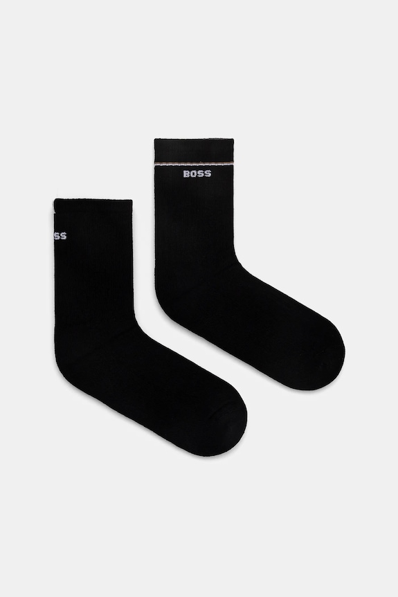 BOSS șosete 2-pack 2P QS Iconic CC W sosete lungi negru 50502113