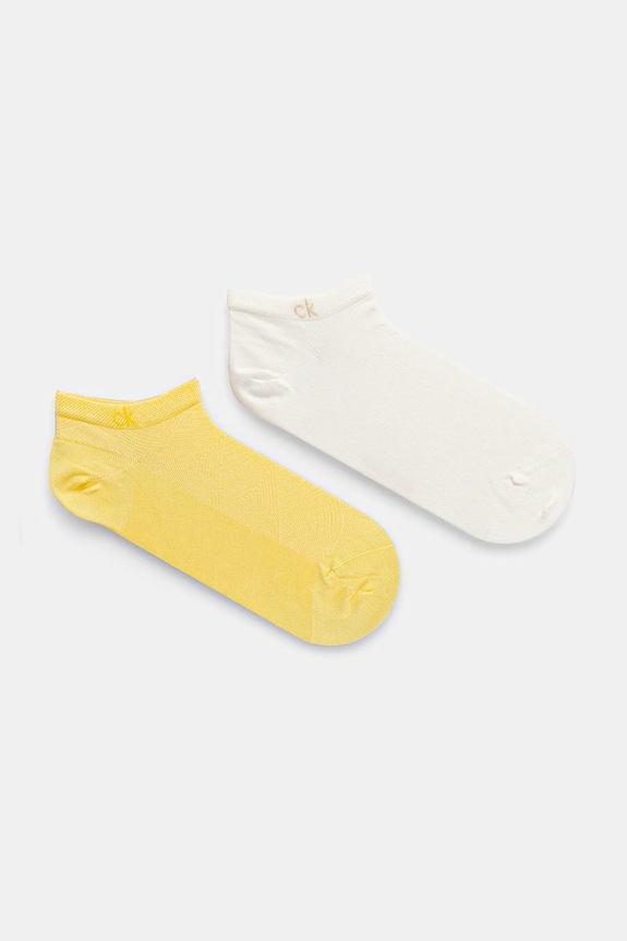 Calvin Klein calzini pacco da 2 calzini corti giallo 701231383