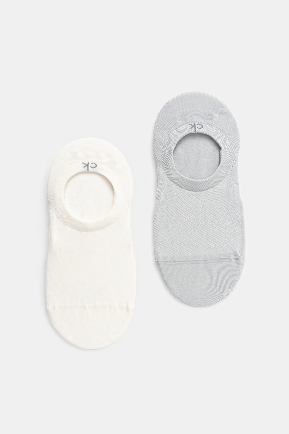 Calvin Klein skarpetki 2-pack skarpetki krótkie szary 701232644