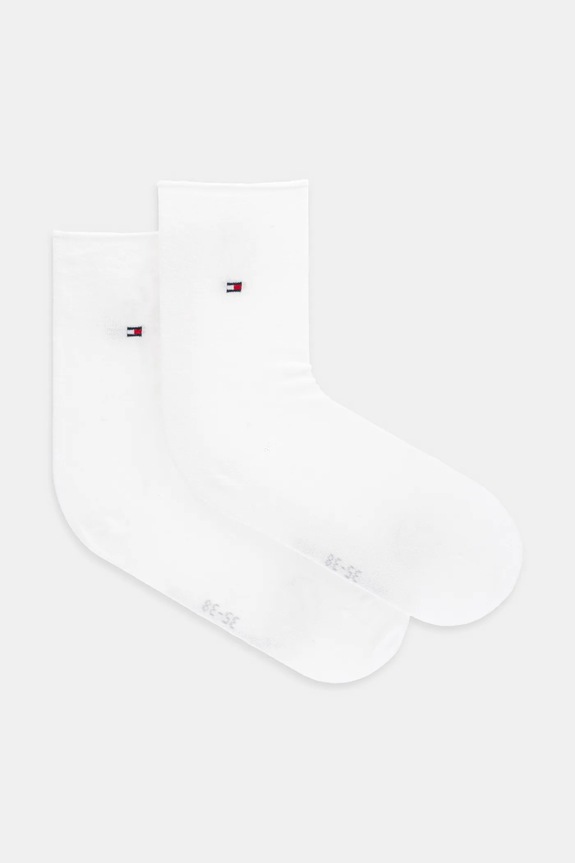 Κάλτσες Tommy Hilfiger λεπτό μοτίβο λευκό 701232615