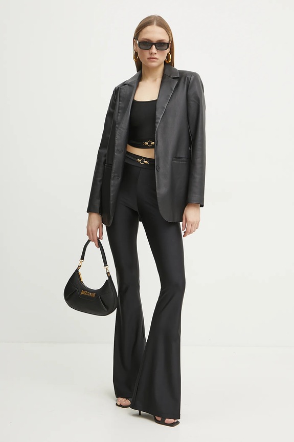 Just Cavalli spodnie 78PAC101.J0108 czarny SS25