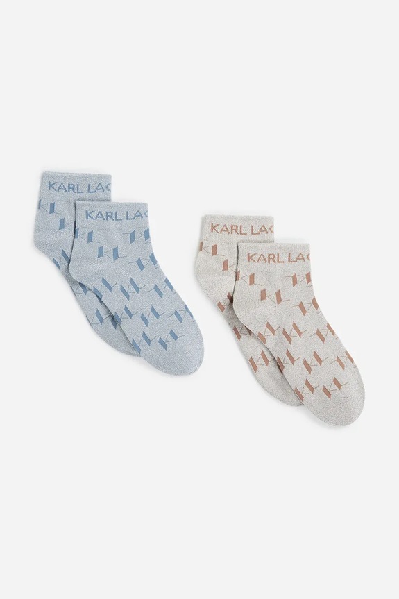 Čarape Karl Lagerfeld 2-pack A2W47007 plava SS25