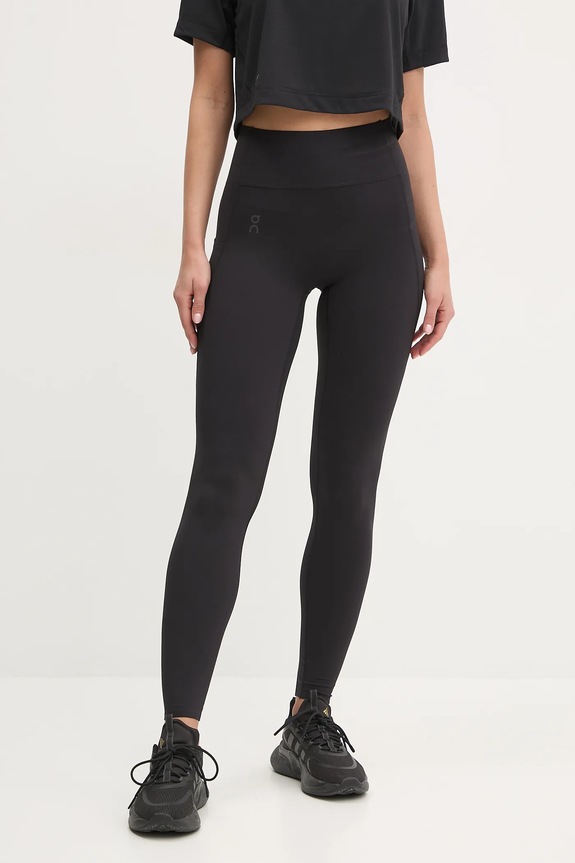 On legginsy treningowe Studio z elastanem czarny 1WF10580553