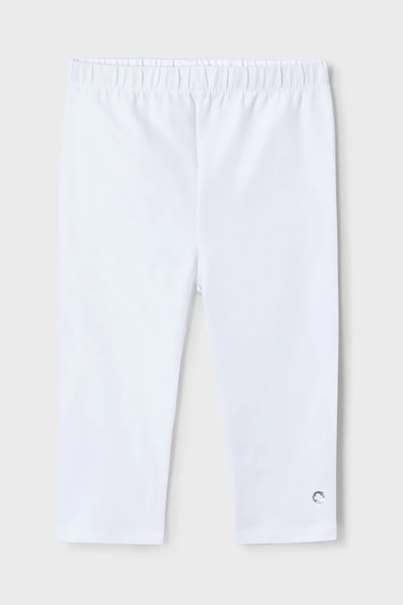 Mayoral legginsy 3/4 dziecięce 723.6Q.Mini.PPYA biały SS25
