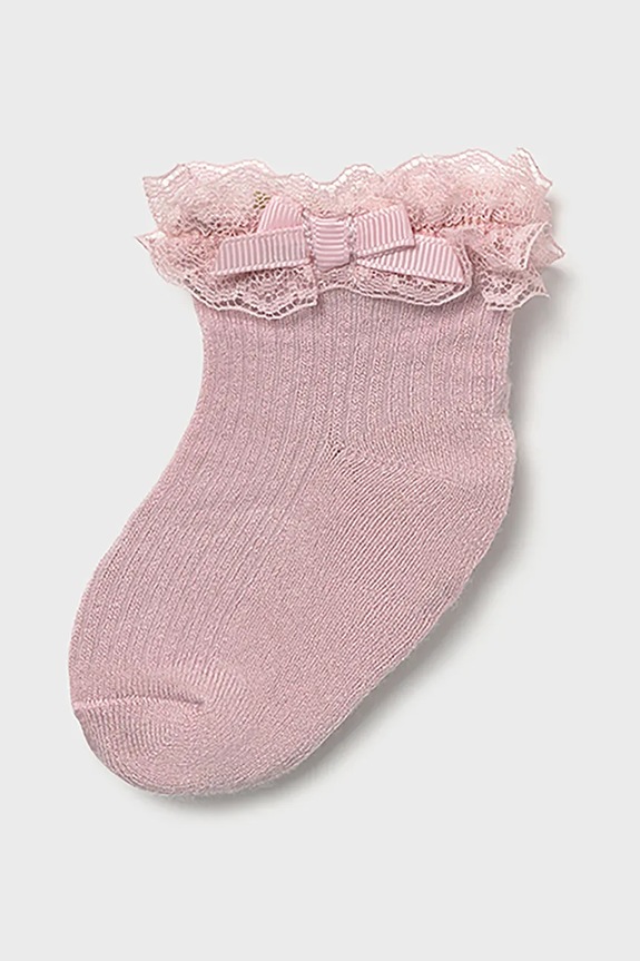 Dětské ponožky Mayoral Newborn dlouhé ponožky růžová 9868.2H.Newborn.PPYH