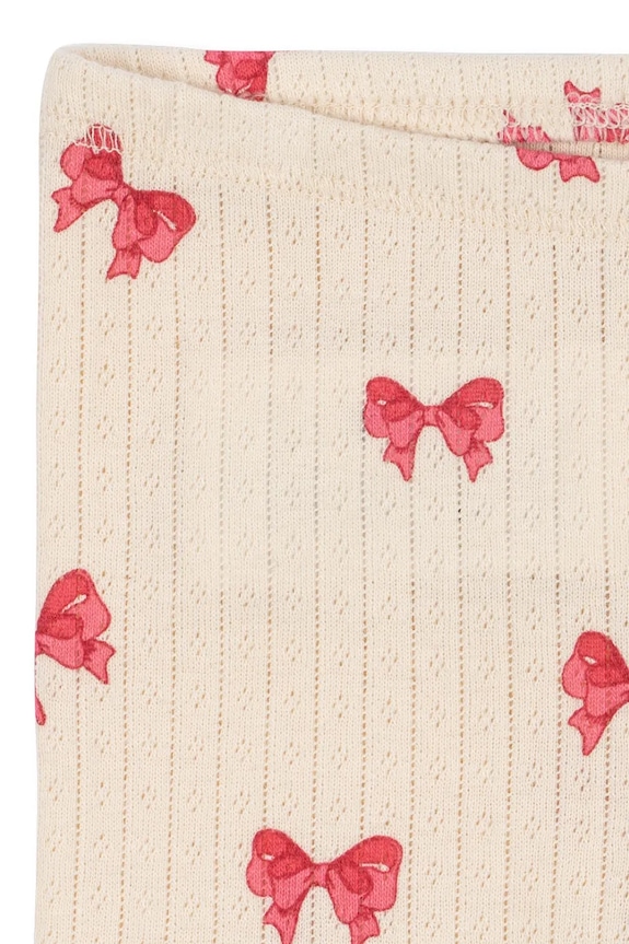 Dziewczynka Konges Sløjd legginsy MINNIE PANTS GOTS KS103395 beżowy