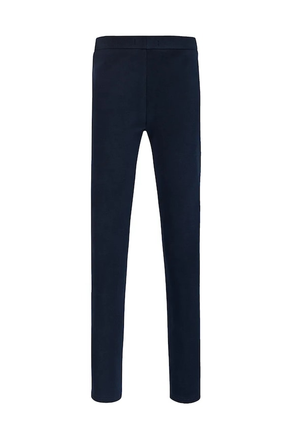 Fete Tommy Hilfiger leggins din bumbac pentru copii KG0KG08421.74.122.PPYA bleumarin