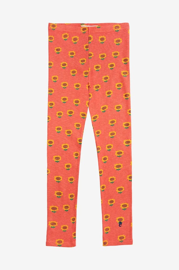 Bobo Choses legginsy dziecięce Sunflower 125AC075 pomarańczowy SS25