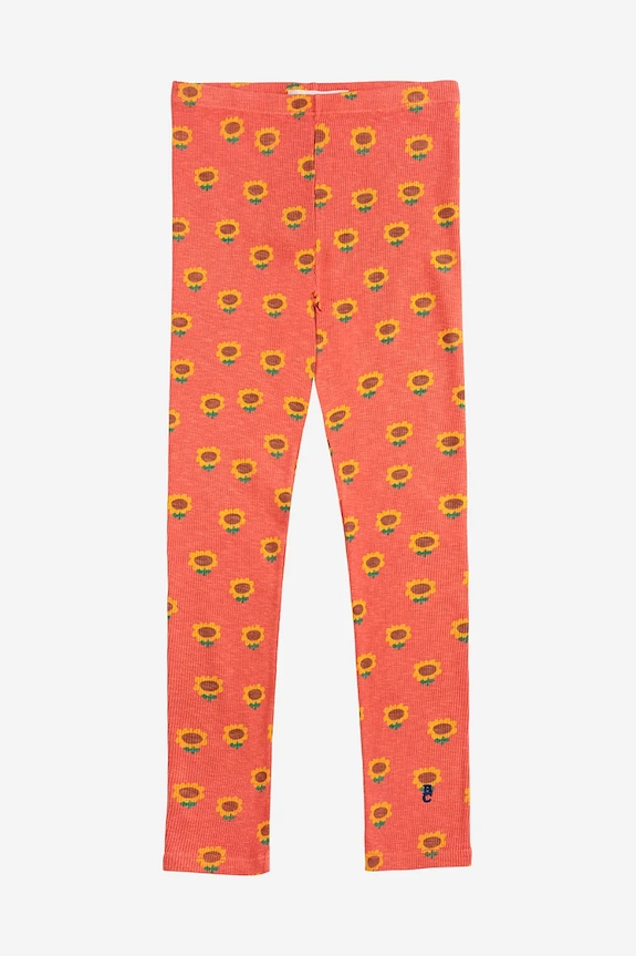Bobo Choses legginsy dziecięce Sunflower 125AC075 pomarańczowy SS25