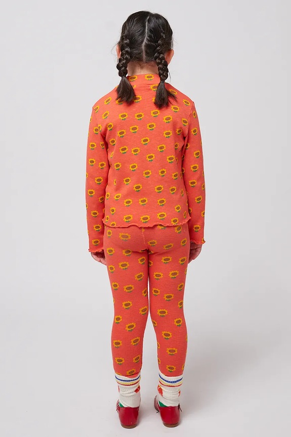 Bobo Choses legginsy dziecięce Sunflower 125AC075 pomarańczowy