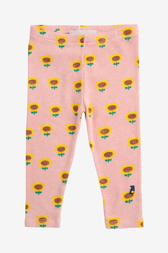 Bobo Choses leggins bebe Sunflower tricotaj portocaliu 125AB053