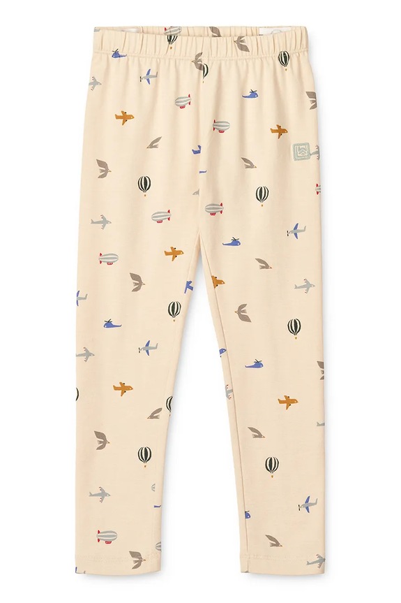 Liewood leggins din bumbac pentru copii Marie Printed Leggings bumbac bej LW19959