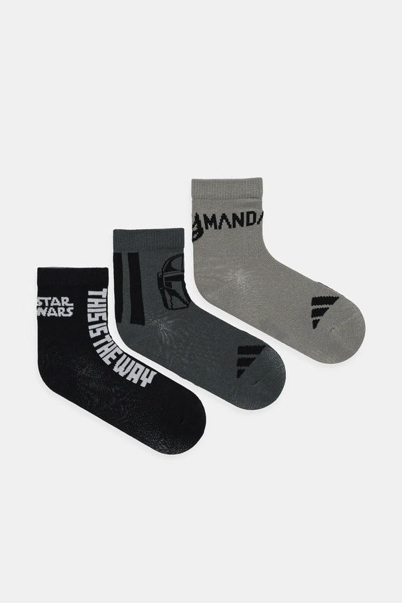 adidas Performance skarpetki dziecięce 3-pack skarpetki długie czarny JC6676