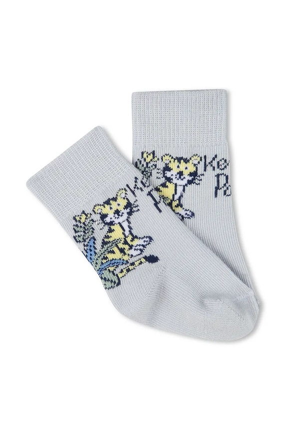Kenzo Kids skarpetki dziecięce 2-pack K60874 niebieski SS25
