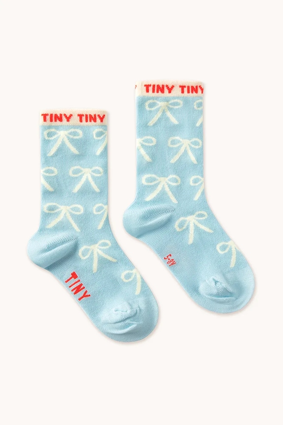 Tinycottons skarpetki dziecięce BOWS MEDIUM SOCKS SS25.451 niebieski SS25