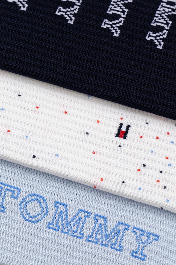 Detské ponožky Tommy Hilfiger 3-pak 701232711.PPYA modrá SS25