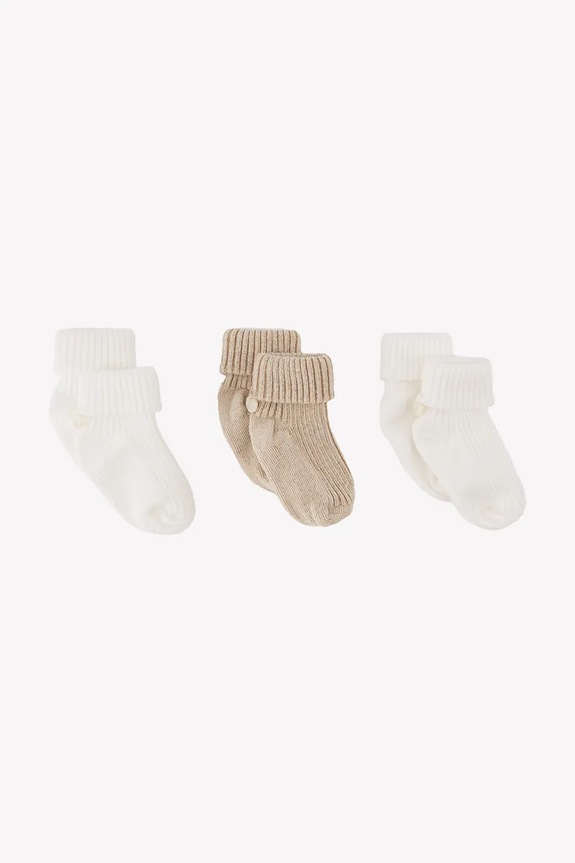 Tartine et Chocolat calzini per bambini pacco da 3 semplice bianco CA99010