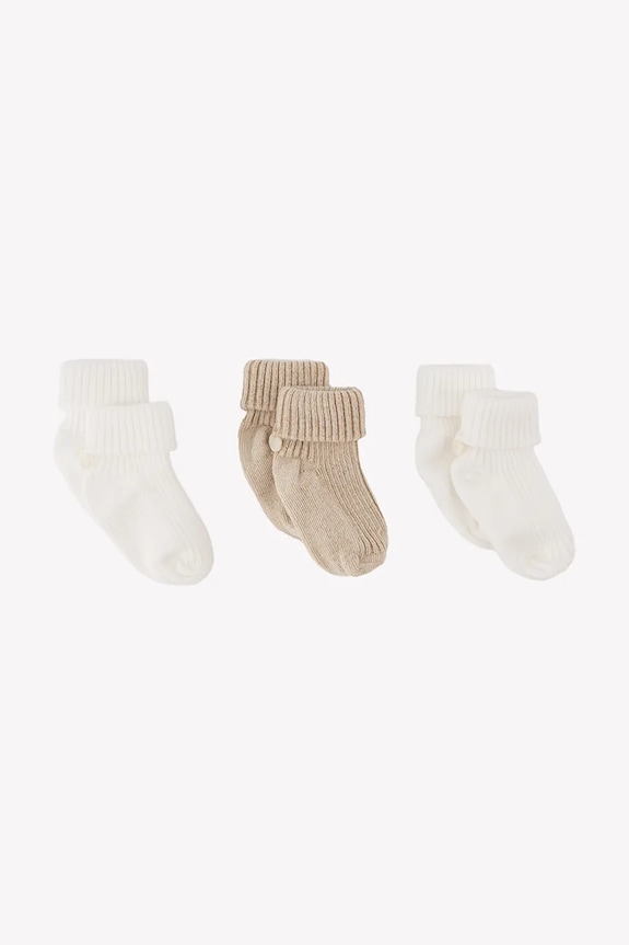 Tartine et Chocolat calzini per bambini pacco da 3 semplice bianco CA99010