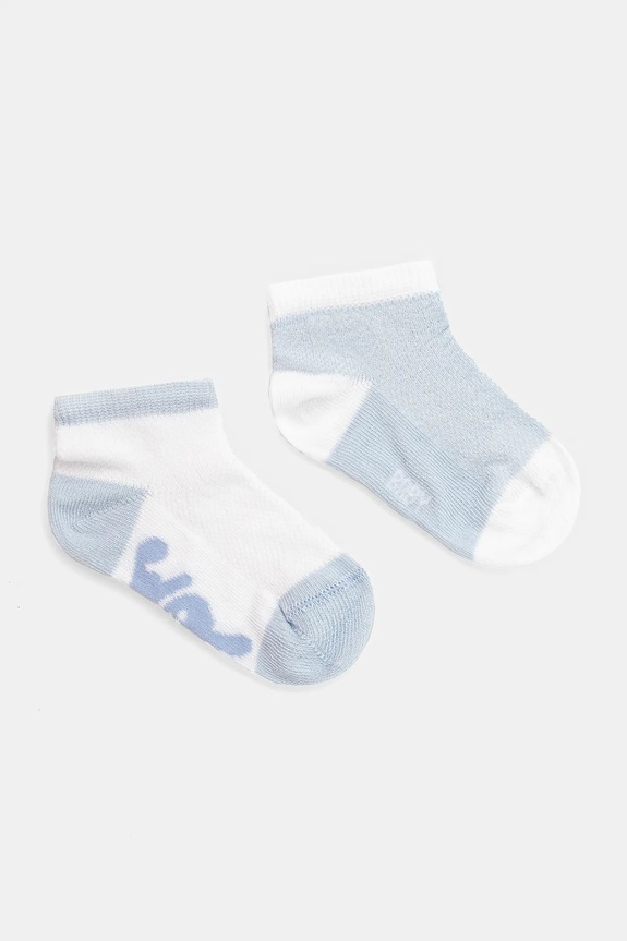United Colors of Benetton skarpetki dziecięce 2-pack skarpetki długie niebieski 6AO5F211F.W.Seasonal