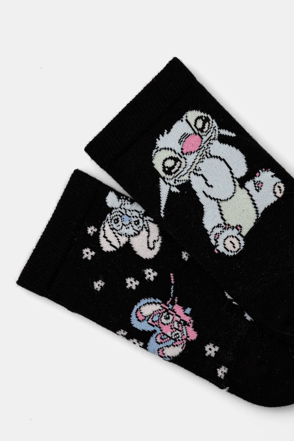 Dječje čarape United Colors of Benetton x Disney 6AO307043.G.Seasonal crna SS25