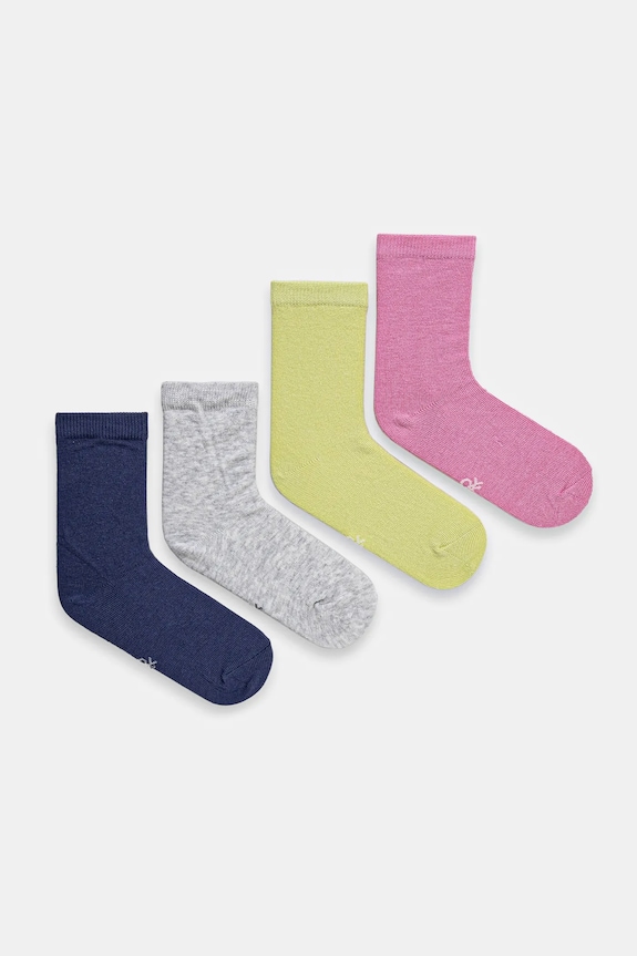 Dječje čarape United Colors of Benetton 4-pack bez uzorka zelena 6GRD07028.G.Season.PPYA