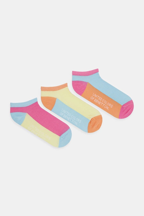 United Colors of Benetton zokni 3 pár hármas csomagolás narancssárga 6AO507044.G.Seasonal