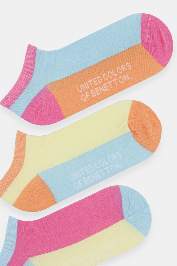United Colors of Benetton zokni 3 pár 6AO507044.G.Seasonal narancssárga SS25